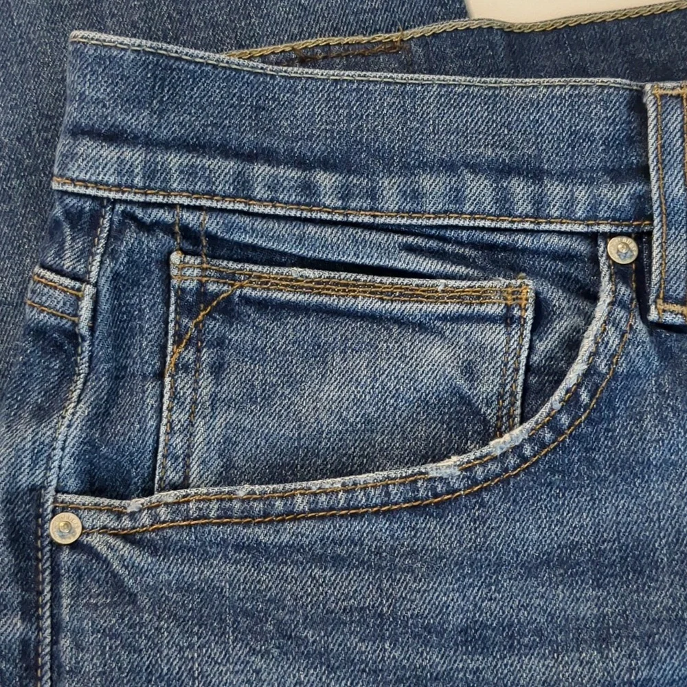 Hudson Blake Slim Straight Medium Wash Stretch Jean Sz 36